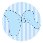 Baby Boy Blue Bow Sticker