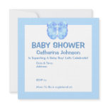 Baby Boy Booties Baby Shower Invitation