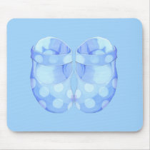 Baby Boy Booties Mousepad