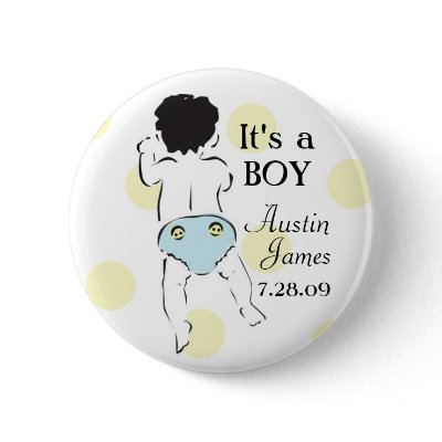 Baby Boy Bottom Button by MissNNick