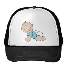 Baby boy cartoon mesh hat