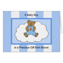 Baby Boy Congratulations Card -- Precious Gift