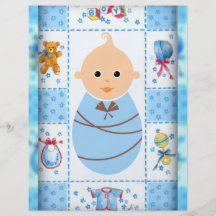 baby boy custom flyer
