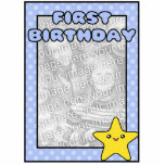Baby Boy First Birthday Photo Template