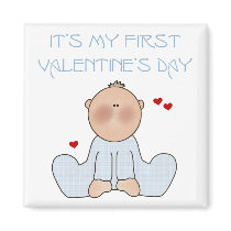 Baby Boy First Valentine's Day Magnet