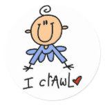 Baby Boy I Crawl Tshirts and Gifts Stickers