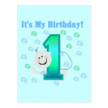 Baby Boy It's My 1st Birthday Postcard