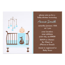Baby Boy Nursery Announcement