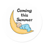 Baby Boy on Moon Summer