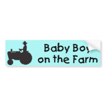 Baby Boy on the Farm Bumper Stickers