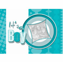 Baby boy ornament announcement birth