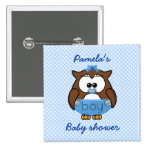 baby boy owl pin