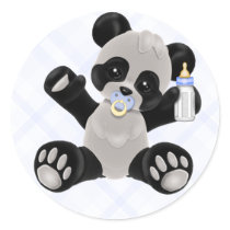 Baby Boy Panda Bear Stickers