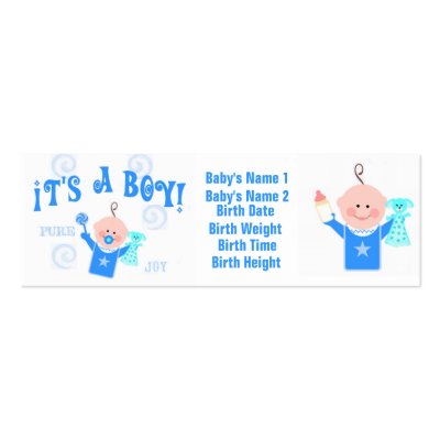 Baby Boy Personailzed Photo Announcement Card by jamiecreates1