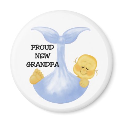 Baby Boy Proud Grandpa Fridge Magnets by new_baby