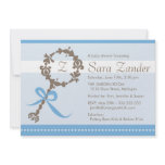 Baby Boy Rattle Shower Invitation