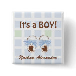 Baby Boy Shoe Button