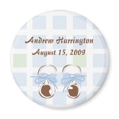 Baby Boy Shoes Magnet by MissNNick