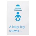 Baby boy shower flyers