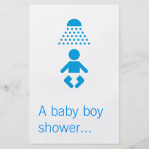Baby boy shower flyers