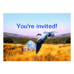 Baby boy shower invitation