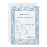 Baby Boy Stork & Owl Border Shower Announcement