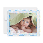 Baby Boy Stripes & Dots Baby Picture Announcement