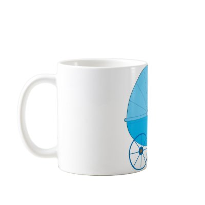 Baby Boy Stroller Mug by Maria_K_Bell