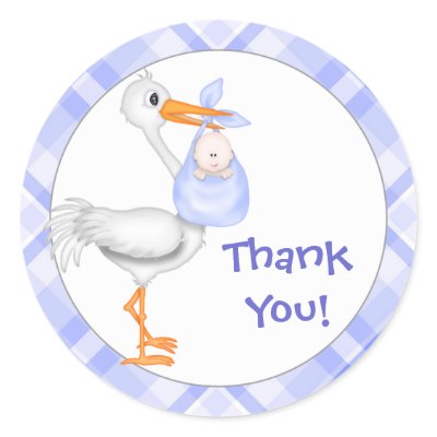 Baby Boy Thank You Stickers by myhmdbaby
