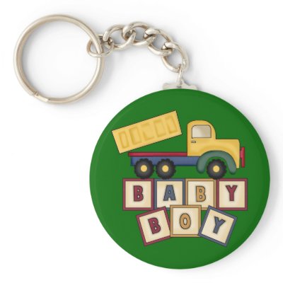Baby Boy Toy Truck Key Chain by kids_tshirts