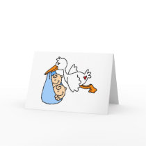 Baby Boy Twins with Stork