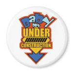 Baby Boy Under Construction Magnet