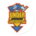 BABY boy UNDER CONSTRUCTION stickers