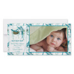 Baby Boy Vintage Baby Bird Picture Announcement photo cards