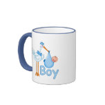 Baby Boy with Stork mugs
