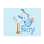 Baby Boy with Stork postcards
