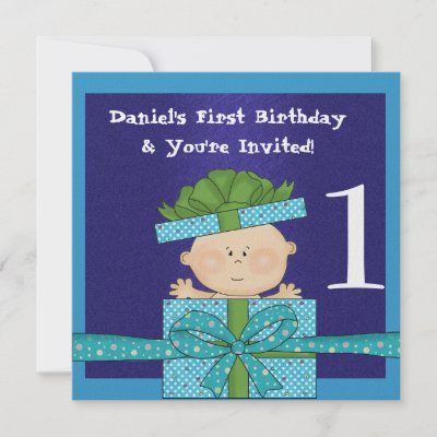 Boys 1St Birthday Invitation Free Templates