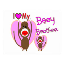 Baby Brother "I Love My Baby Brother" Post Cards