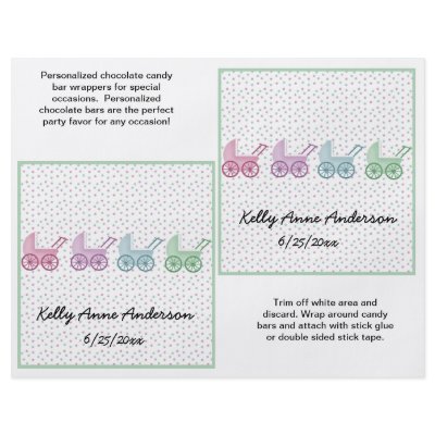 Baby Buggy Candybar Wrappers by babyville