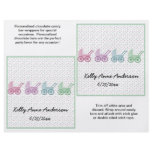 Baby Buggy Candybar Wrappers flyers