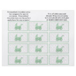 Baby Buggy Candybar Wrappers (Green)