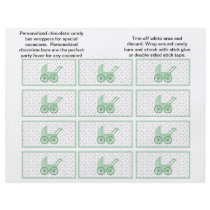 Baby Buggy Candybar Wrappers (Green)