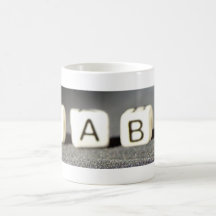 Baby Building Block Letters Mugs