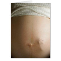 baby bump greeting card