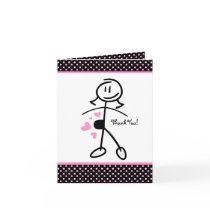 Baby Bump Stick Mum Note Card