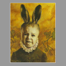 Baby Bunny Mutant Design postcards