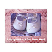 Baby Canvas print custom Daughter Gift from God