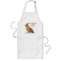 Baby Cardinal in Kitchen Aprons