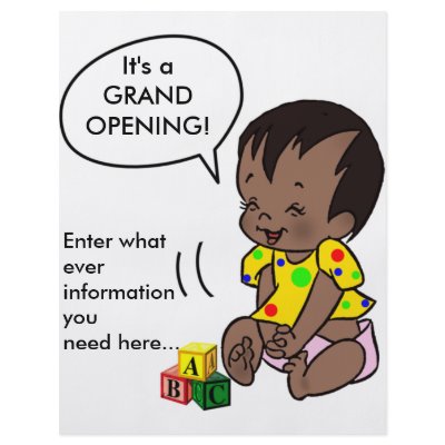 Baby Cartoon to Personalise - Flyer by TastefulDesigns
