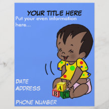 Baby Cartoon to Personalise - Flyer